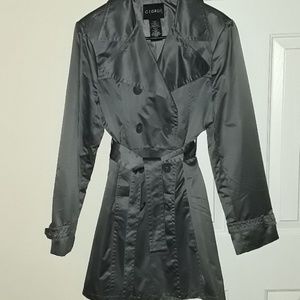 Brand new steel grey trench coat